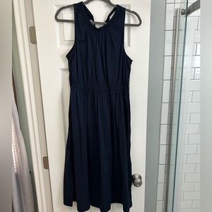 Free Assembly Navy Blue Midi Dress